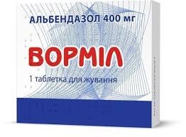 Ворміл табл.д/жув.400мг №1